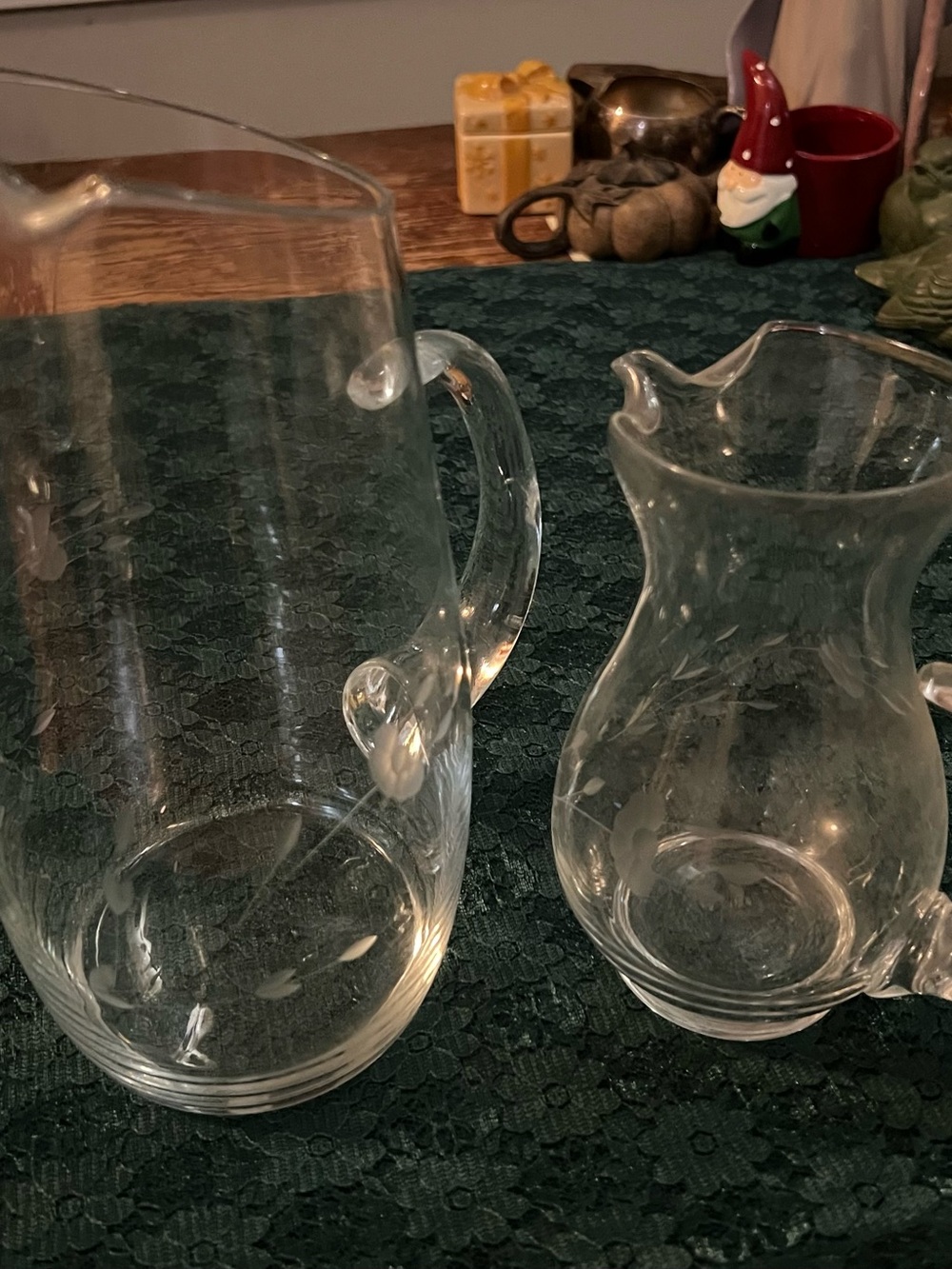 Vintage Princess House Heritage Lot 2 Pitchers EUC